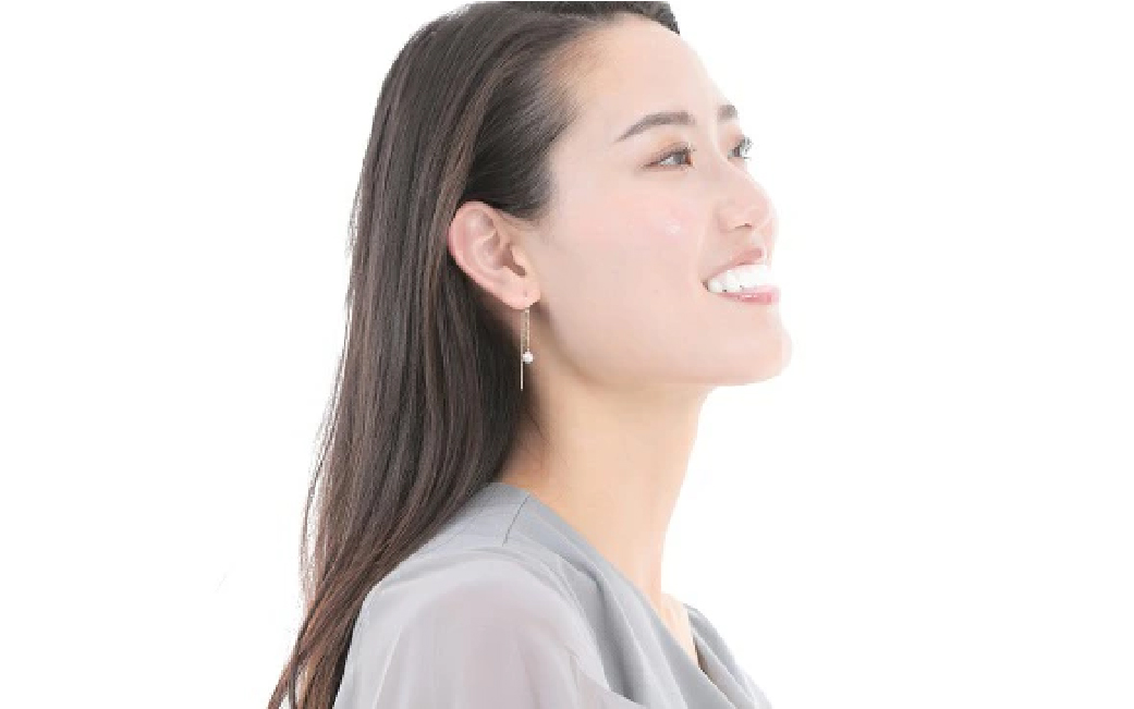 701　K18YGあこや本真珠ピアス　キラキラロングチェーン5.5mmUP　K18　イエローゴールド　あこや真珠　ピアス　伊勢志摩　アクセサリー　ジュエリー　フォーマル　カジュアル　ギフト　伊勢市　18金　キラキラ　ロング