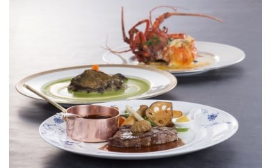 114グリル片山　食事券B　食事券 レストラン コース料理 フランス料理 伊勢志摩 伊勢市 記念日 ギフト 贈り物 伊勢海老 あわび 松阪牛