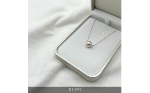 1666　K10YG　アコヤ真珠　スルーペンダント　8ミリアップ　真珠 ネックレス ペンダント アコヤ真珠 アコヤ貝 伊勢志摩 冠婚葬祭 結婚式 入学式 ギフト 贈り物 アクセサリー ジュエリー パール