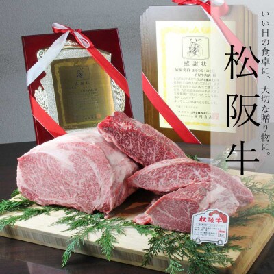 松阪牛 ステーキ おまかせ4種 400g【配送不可地域：離島】【1566674】