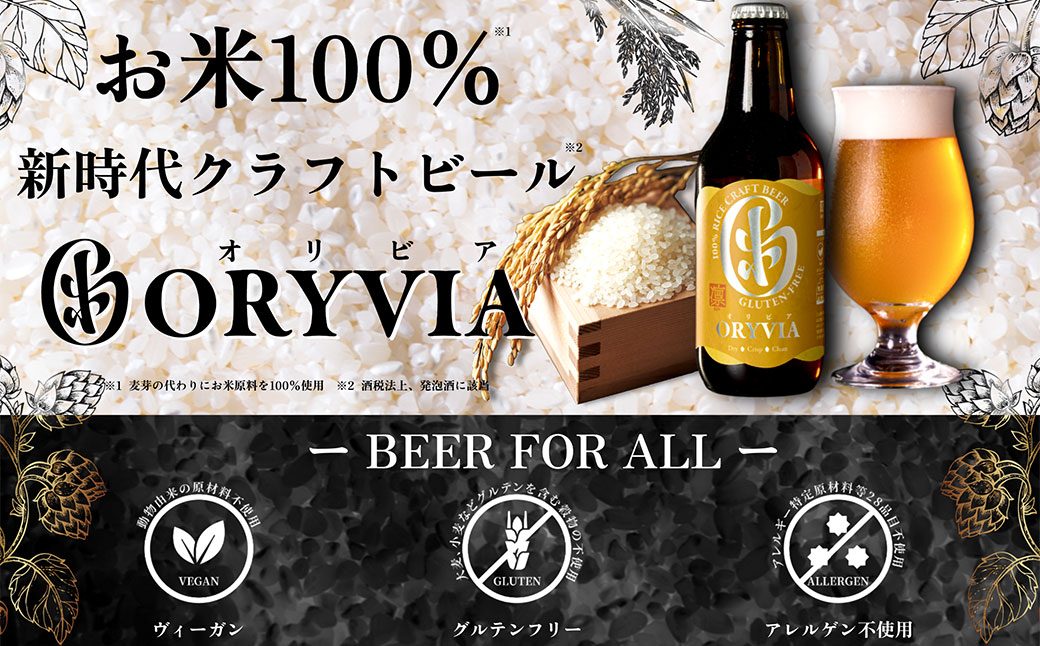 お米100％新時代クラフトビール 「ORYVIA（オリビア）」 「凛」 35本セット クラフトビール ビール グルテンフリー お酒 セット 冷蔵 三重県 桑名市 送料無料
