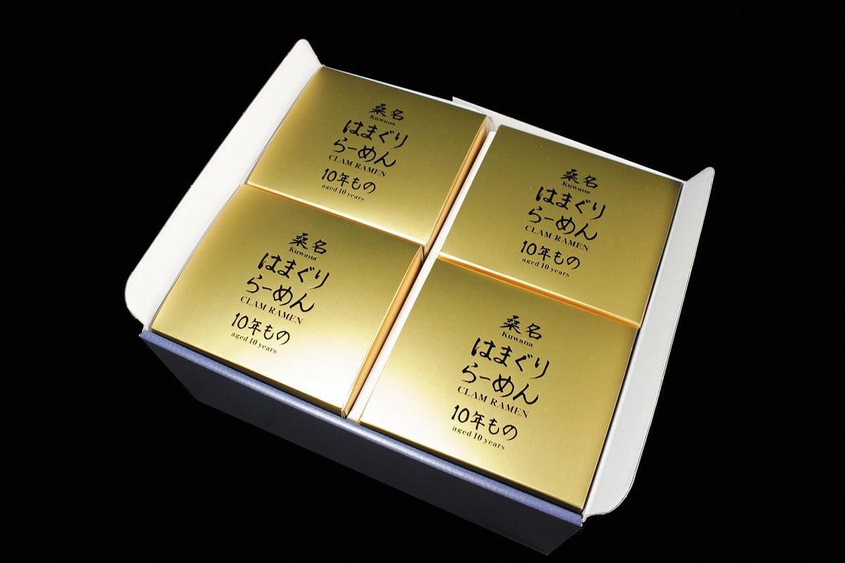 桑名はまぐり屋　桑名はまぐりらーめん10年もの（即席めん）４個入りギフトセット