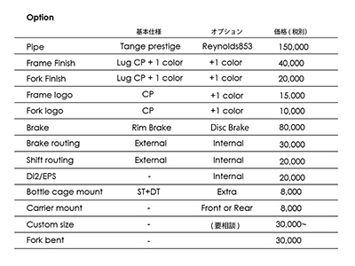 MULLER　【受注生産】Stiletto　リムブレーキクロモリロードバイク（フレーム＋フォークセット：１セット）　l_08