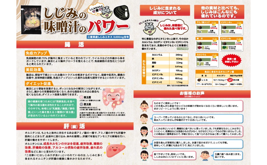 しじみの味噌汁 10食入×3 計30食 しじみ シジミ 蜆 味噌汁 みそ汁 貝 カイ インスタント 常温