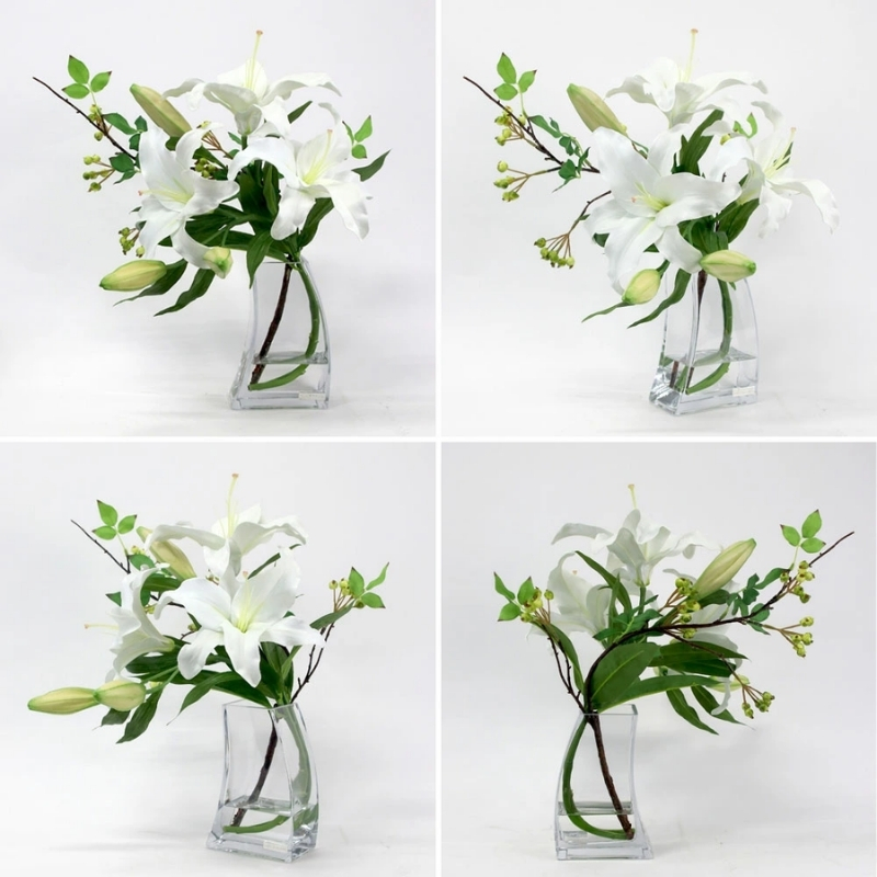 アートフラワー エミリオ・ロバ  カサブランカ3L TTNTA-92250