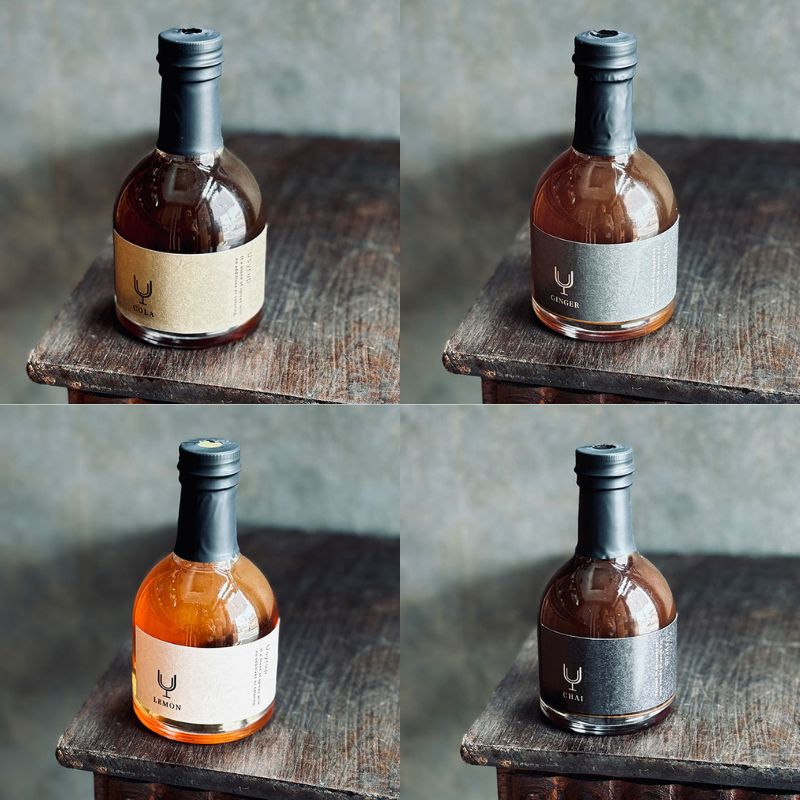 Uシロップ コーラ・ジンジャー・レモン・チャイ 4本セット 希釈 炭酸割り ミルク割り クラフト ジュース 飲料 ドリンク