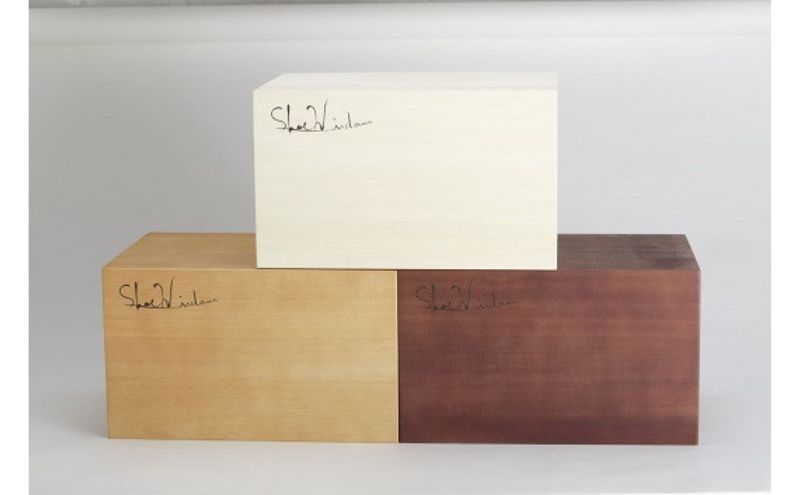 Shoewindow 3色セット　スニーカー シューズボックス シューズケース 靴 靴箱 インテリア 天然木 木製 収納 ディスプレイ