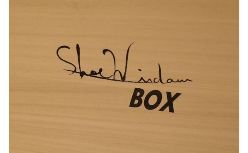 ShoewindowBOX（HIGH)専用スリーブ付き　スニーカー シューズボックス シューズケース 靴 靴箱 インテリア 天然木 木製 収納 ディスプレイ