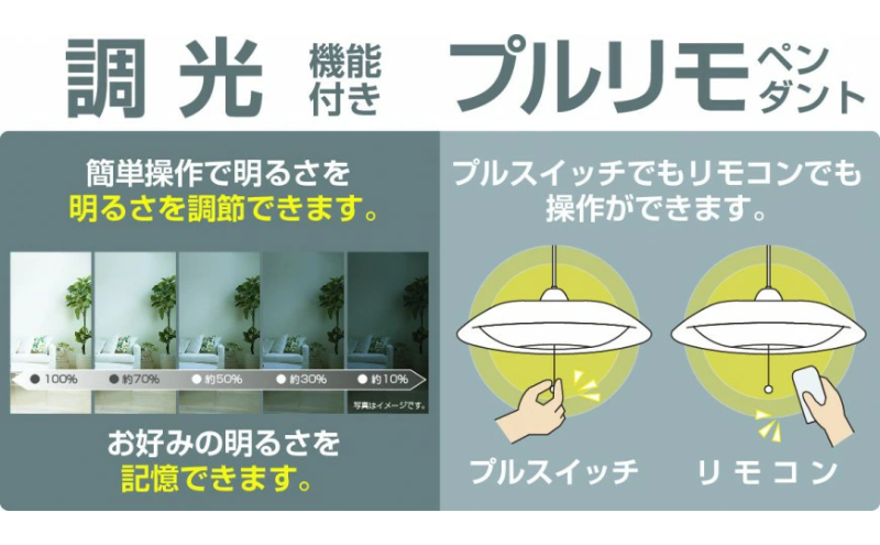LED ペンダントライト RVR60099 洋風 6畳用 プルスイッチ リモコンスイッチ 調光 日本製 照明 簡単 便利 ライト 天井 リビング 寝室 ダイニング キッチン 台所 TAKIZUMI 瀧住電機工業