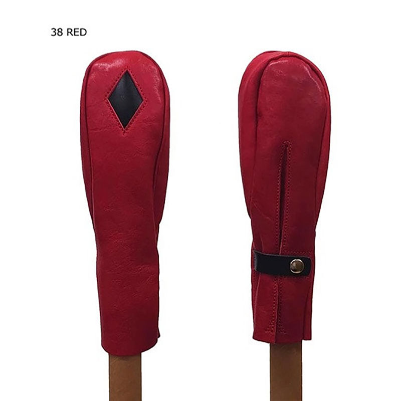 木の庄帆布 公式 フェアウェイウッドヘッドカバー 国産レザー1枚仕立 DIAFW KinoshoTRANSIT　K-KHG-W-DF01M-（C/#38 レッド / ブラック）　ゴルフ ヘッドカバー 国産 レザー