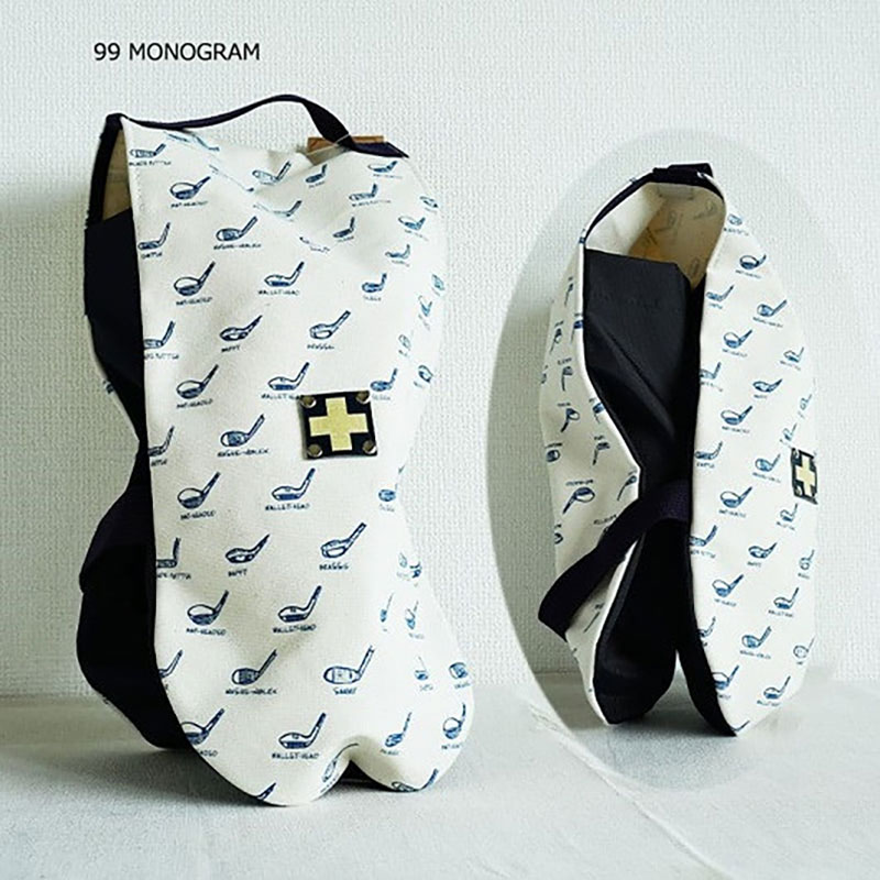 木の庄帆布 公式 シューズケース シューズサック Shoes Case 【KinoshoTRANSIT】　K-KHG-SS01M-（C/#99 MONOGRAM / モノグラム）　ゴルフ シューズケース おしゃれ 高密度帆布