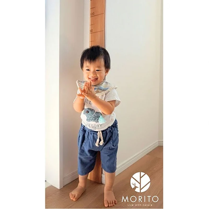 MORITO　SUKUSUKU MEMORY　森の身長計＜ヒノキ＞　木のインテリア