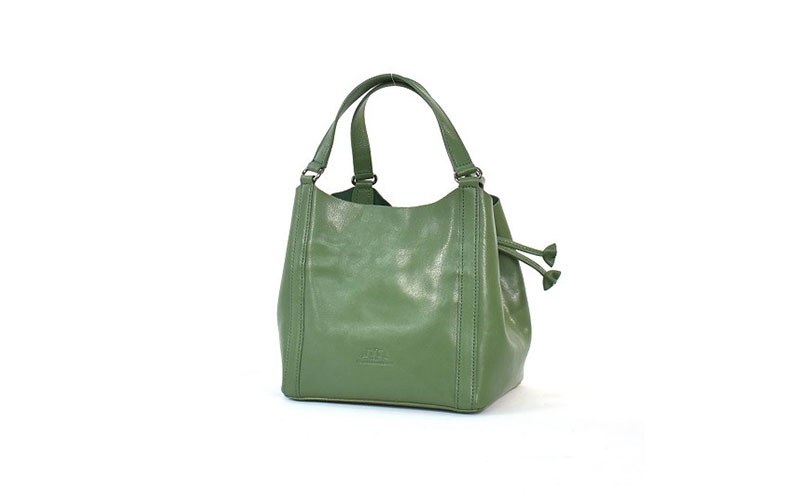 レディース本革バッグ7M6-1014P（・グリーン）
