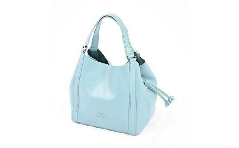 レディース本革バッグ7M6-1014P（・サックス）