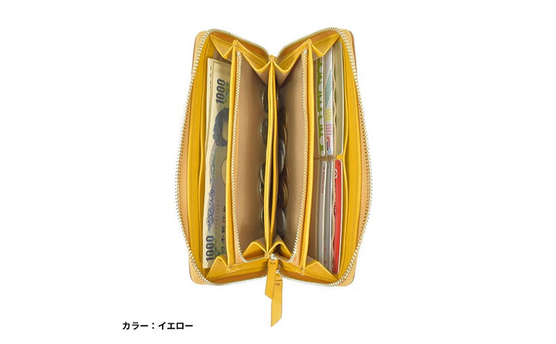 レディース本革長財布 4M2-1151（・ネイビー）