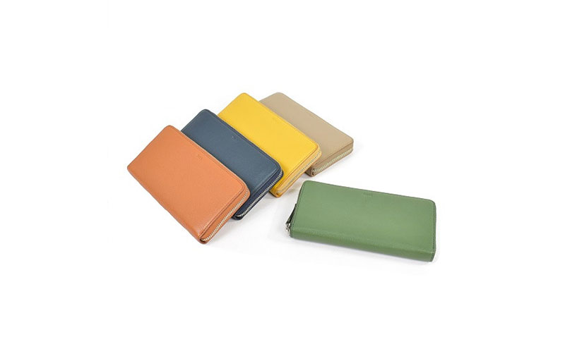 レディース本革長財布 4M2-1151（・ネイビー）