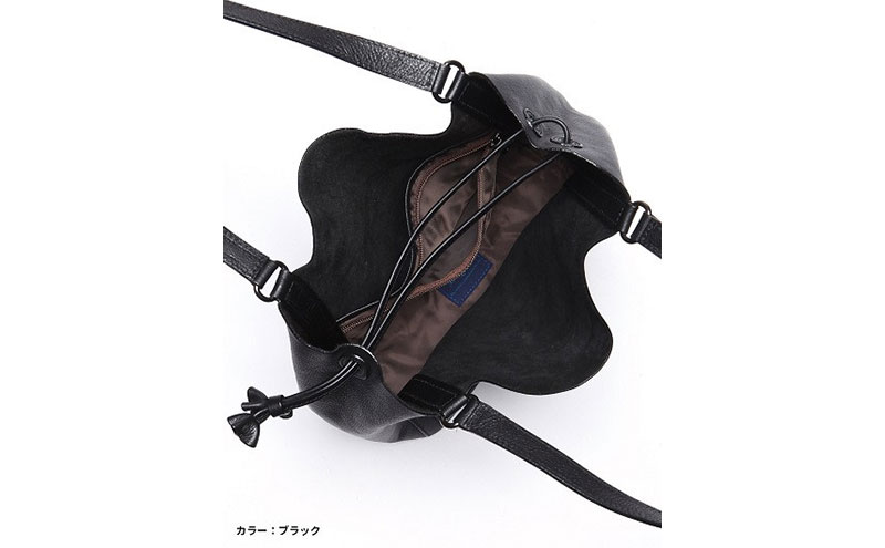 レディース本革バッグLサイズ 7M6-1012P（・ネイビー）