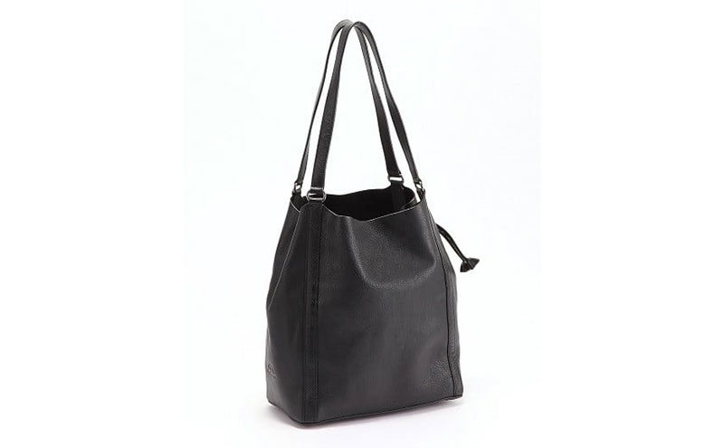 レディース本革バッグLサイズ 7M6-1012P（・ブラック）