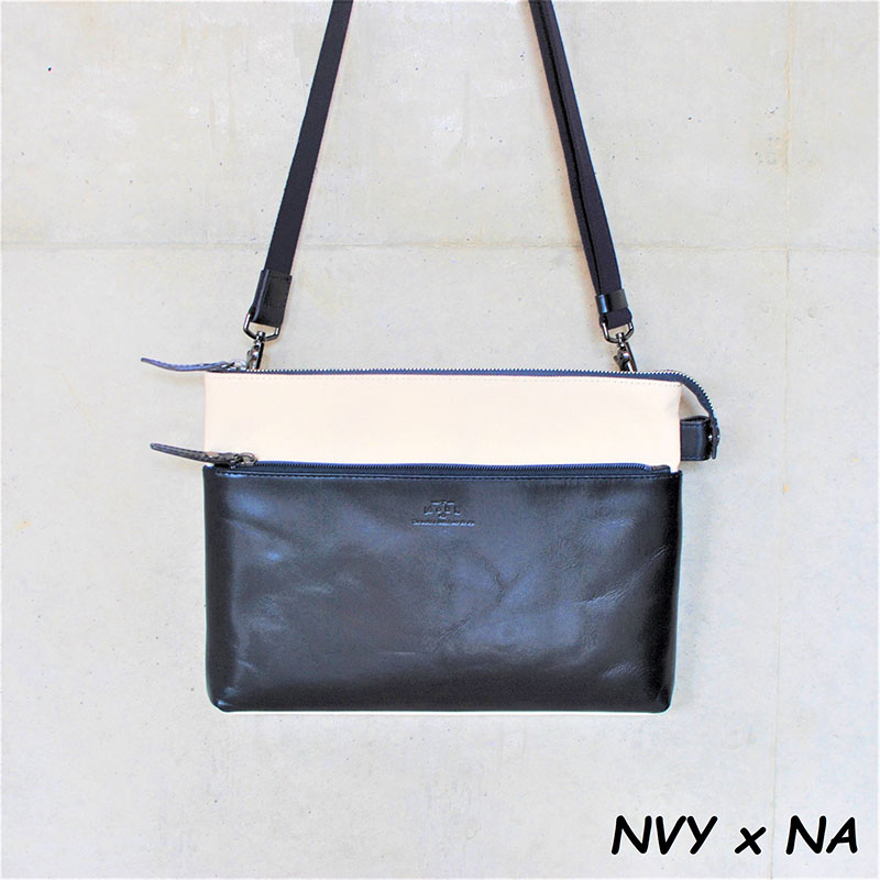 レディース　国産　キャンパスショルダー　7M8-1062（ナチュラル×ネイビー）