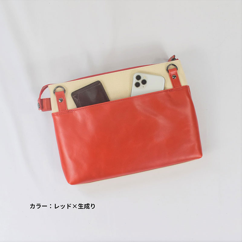 レディース　国産　キャンパスショルダー　7M8-1062（ナチュラル×ネイビー）