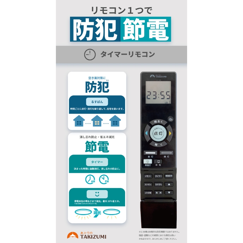 照明 瀧住 タキズミ LED リモコンシーリングライト GHD12307 12畳用