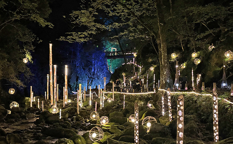 【光と水の幻想体験】滝あかりライトアップも楽しめる、赤目四十八滝招待券（2名様）| チケット 券 お出かけ ライトアップ 体験