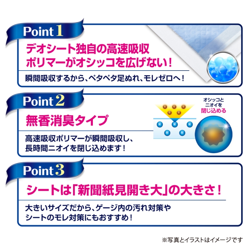 【定期便2回】デオシート しっかり 超吸収 無香 消臭 タイプ スーパーワイド 23枚×4 ペットシーツ ペットシート トイレ 犬 犬用トイレ ペット 清潔 ユニ・チャーム 2ヶ月連続お届け