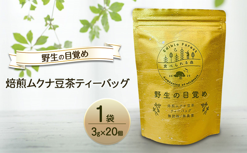野生の目覚め～焙煎ムクナ豆茶ティーバッグ～　ムクナ お茶 健康茶