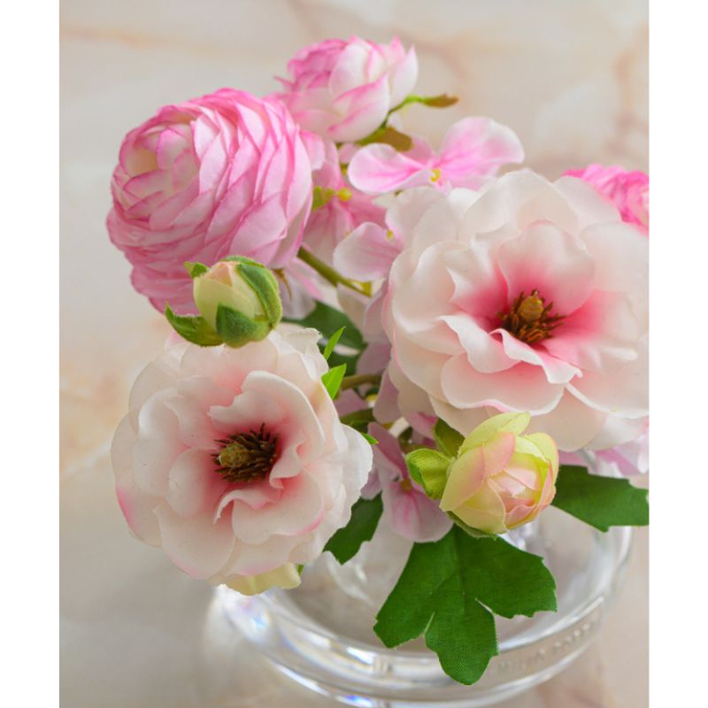 【母の日専用】アートフラワー エミリオ・ロバ　ラナンキュラスM26-pk 母の日 ギフト 造花 プレゼント 