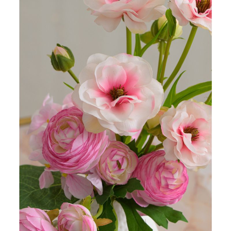 【母の日専用】アートフラワー エミリオ・ロバ　ラナンキュラス2M26-pk 母の日 ギフト 造花 プレゼント