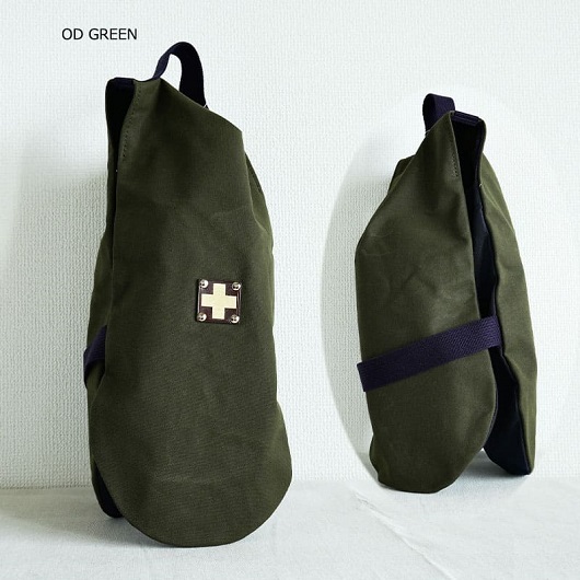 木の庄帆布 公式 シューズケース シューズサック Shoes Case 【KinoshoTRANSIT】　K-KHG-SS01M-（C/#OD GREEN / ODグリーン）