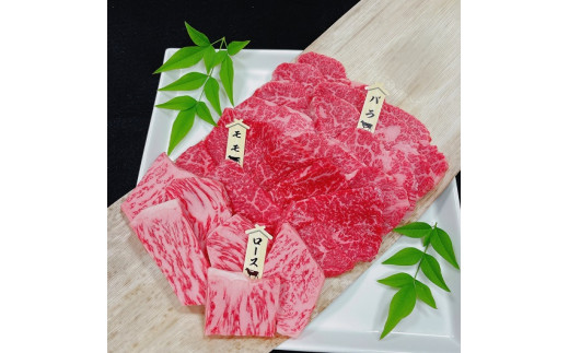 伊賀忍者ビーフ【伊賀牛】焼肉用3種600g（ロース200g,モモ200g,バラ200g）