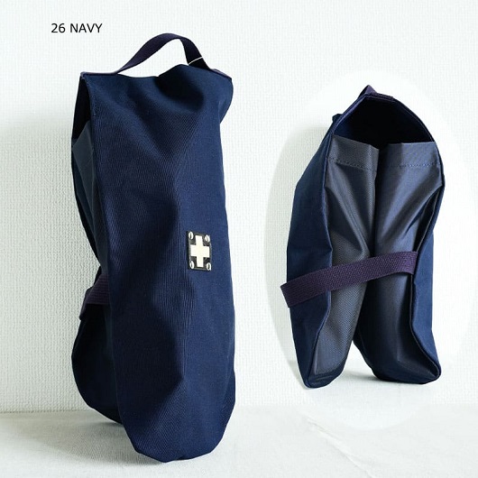 木の庄帆布 公式 シューズケース シューズサック Shoes Case 【KinoshoTRANSIT】　K-KHG-SS01M-（C/#26 NAVY / ネイビー）