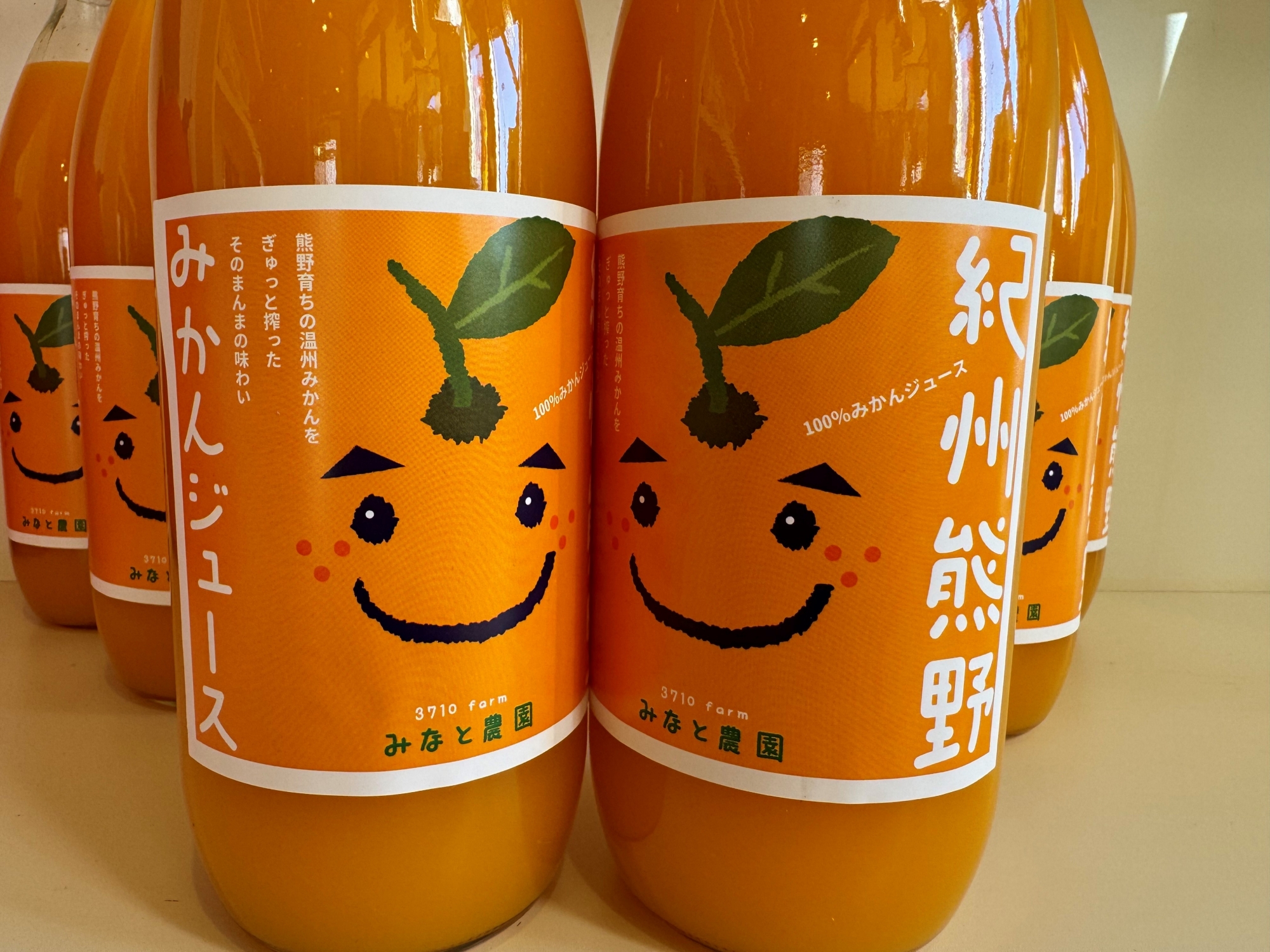 湊農園の無添加・無加水・無加糖・果汁100%！【紀州熊野みかんジュース】1000ml×2本　化粧箱入り【2025年12月以降順次発送予定】【kmkn0092】