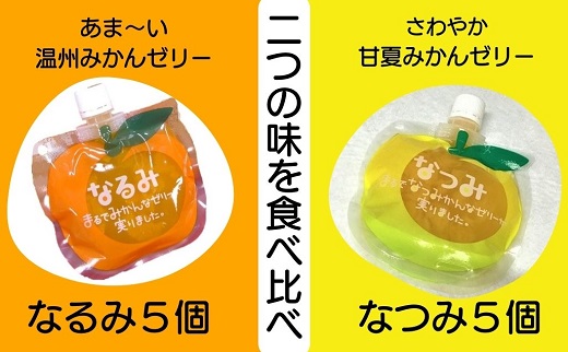 二つの味を食べ比べ！「なるみ」「なつみ」各5個　ご家庭用