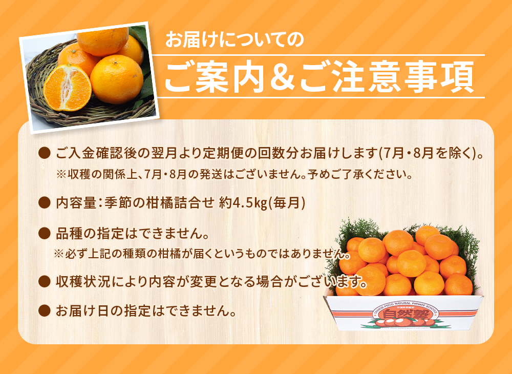 【定期便】自然塾 季節の柑橘詰合せ 3回定期便 みかん ミカン 温州みかん フルーツ 果物 くだもの 柑橘 不知火 せとか 果物定期便 フルーツ定期便 果物セット フルーツセット 甘い 濃厚 産地直送 数量限定 人気 国産 三重県 熊野市【szjk-tkb0002】