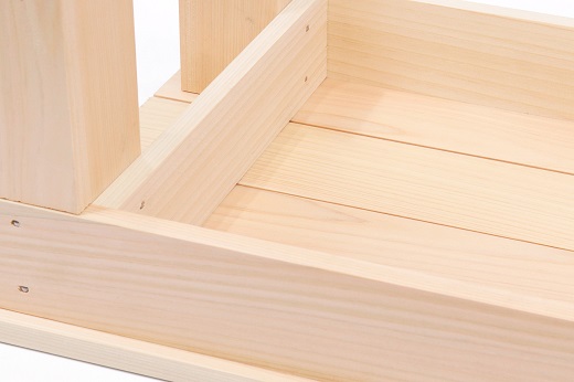 ひのき踏み台 滑り止め付き 玄関台の足場や、少し高い所のものを取る時にオススメ！  紀州産 総ひのき製 職人手作り【ymku0012】※全サイトで展開可