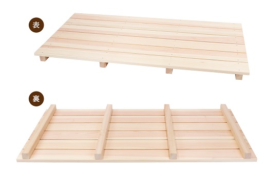 すのこ 85cm x 44.5cm 溝彫り 滑り止め 6枚打ち 紀州産 総ひのき製 職人手作り【ymku0010】※全サイトで展開可