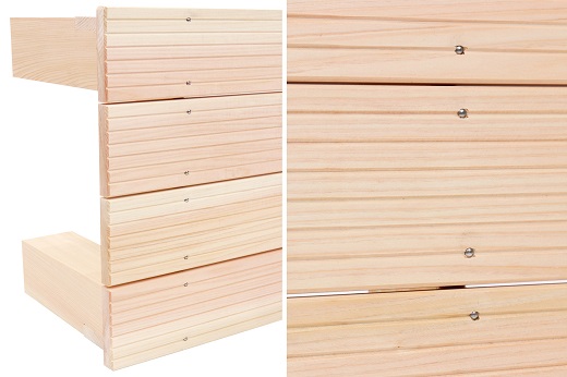 ひのき踏み台 滑り止め付き 玄関台の足場や、少し高い所のものを取る時にオススメ！  紀州産 総ひのき製 職人手作り【ymku0012】※全サイトで展開可