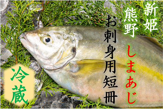 配送日指定可 しまあじ 1匹 お刺身用短冊 アラ付き 朝どれ (冷蔵) 新姫熊野しまあじ 【mzsi0006-1】