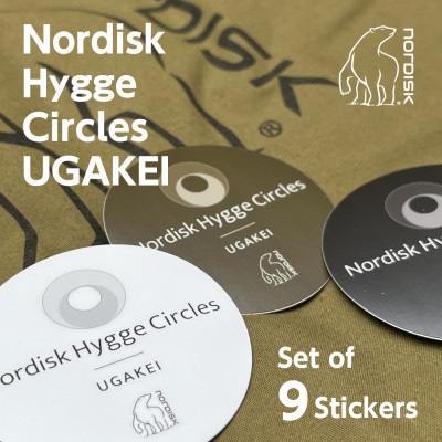 Nordisk Hygge Circles UGAKEIのステッカー3色9枚セット【1414287】