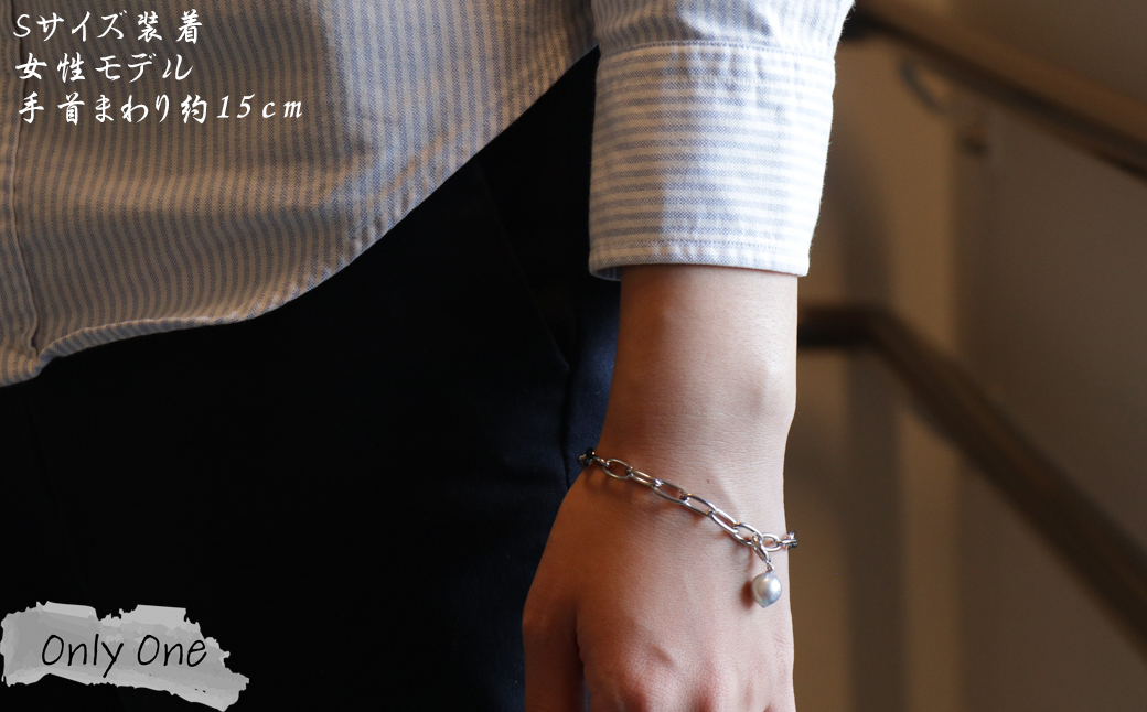 Only One ナチュラルバロックパールブレスレットM:全長約20cm