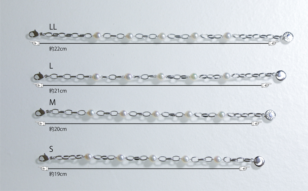 ジェンダーレス！ Akoyaブレスレット(LL)
