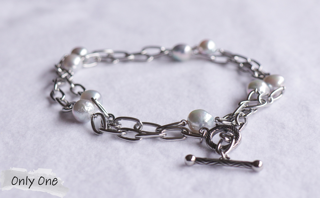 Only One ナチュラルバロックパールブレスレットM:全長約20cm