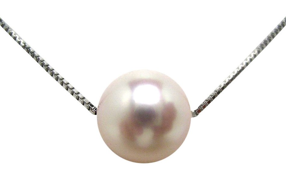 真珠 アクセサリー ネックレス ペンダント パール 8.5ミリ ～ 9ミリ Pt850 プラチナ 三重県 伊勢志摩 志摩 ジュエリー ギフト プレゼント 冠婚葬祭 入学式 卒業式 結婚式 母の日 バレンタイン ホワイトデー アコヤ真珠 本真珠 / 老舗の真珠専門店・花珠クラス・アコヤ本真珠スルーペンダント