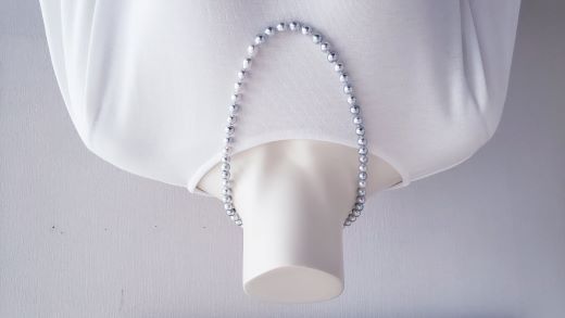 【270-02】魅了する自分だけの真珠、バロックパールセミロングネックレス*