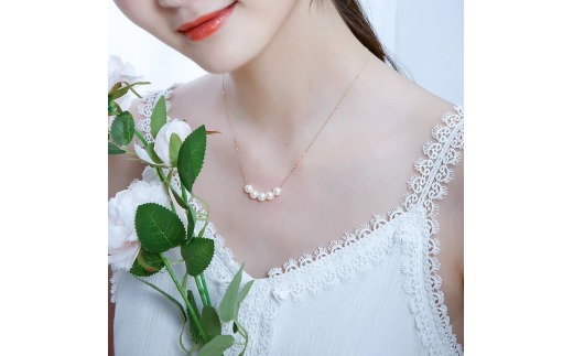 真珠 6～7mm ネックレス アクセサリー パール K18 伊勢志摩 志摩 ギフト アコヤ真珠 母の日 ホワイトデー クリスマス 入学式 卒業式 成人式 結婚式 ベビーパール / 志摩産 あこや真珠 6.0-7.0ｍｍ ５粒 K18 パールネックレス