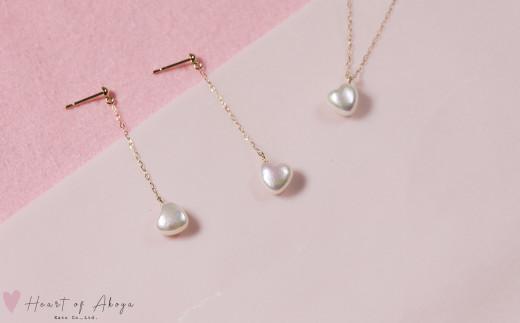 愛らしい　Heart of Akoya　ピアス / 伊勢志摩 伊勢 志摩 英虞湾 真珠 アコヤ真珠 本真珠 パール ピアス アクセサリー ギフト プレゼント クリスマス バレンタイン ファッション カジュアル 誕生石 記念日 国産