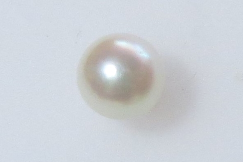 【050-87】真珠の里　アコヤ真珠　K18　8ｍｍ　タイピン*