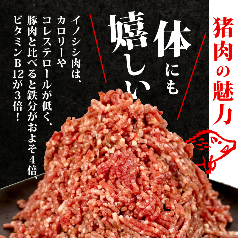 ジビエ ミンチ 計約1kg 小分け 約350g✕3パック 冷凍 猪肉 天然 イノシシ肉 いのしし肉 ミンチ肉 ひき肉 挽肉 ハンバーグ パスタ ミートソース メンチカツ カレー ヘルシー 健康 ジビエ料理 肉料理 家庭料理 肉 伊勢志摩 伊勢 志摩 三重県 5000円 五千円 5千円